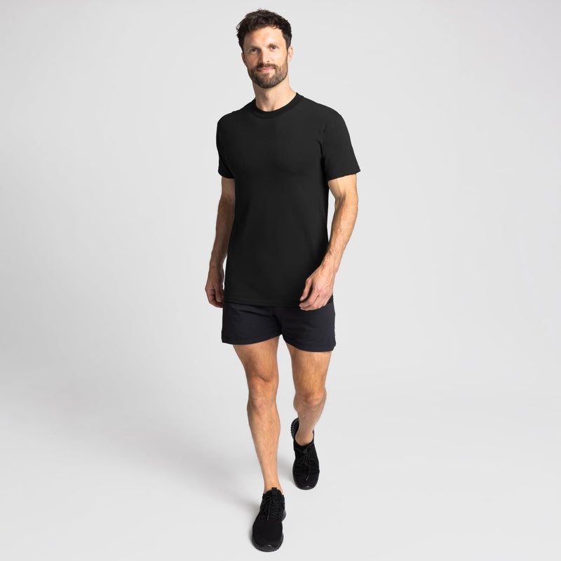 Soffe Men's 3 Pack - USA Poly/Cotton Military Tee, Black, Large - Image 4